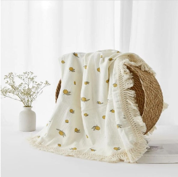 Printed Cotton Muslin Blanket