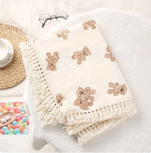 Printed Cotton Muslin Blanket