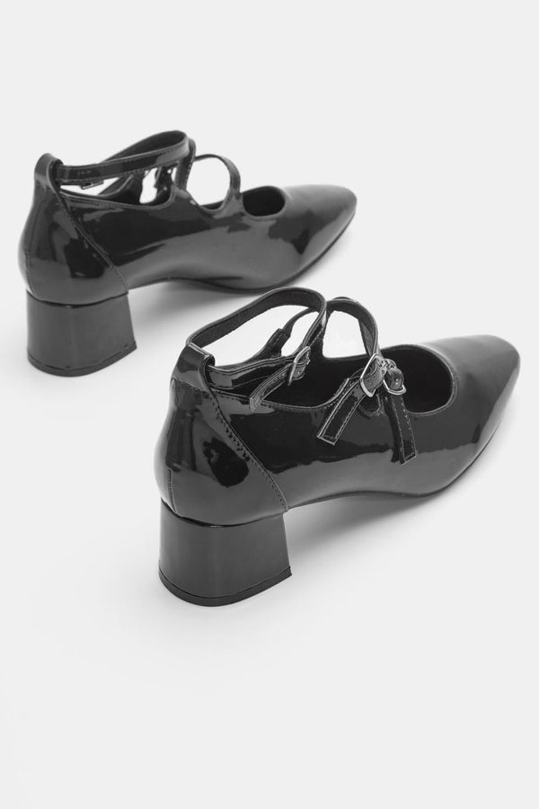 Sandalo con tacco a ballerina