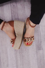 Brown Italia Chain Sandal